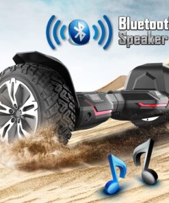 Gyroor Warrior 8.5 inch All Terrain Off Road Hoverboard with Bluetooth Speakers and LED Lights, UL2272 Certified Self Balancing Scooter 1-black 28 71AVRdNSi1L