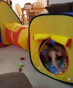 Kiddey Tunnel and Ball Pit Play Tent | 3pc Pop Up Toddler Gym Tunnels with Tents for Kids, Toddlers, Infants Boys & Girls | Indoor & Outdoor Gift Game | Baby Crawling Pits for Playground 3 Pc. Play Tent 30 71AW06mMWOL