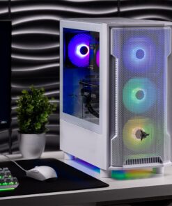 Skytech Gaming Archangel Gaming PC Desktop – AMD Ryzen 5 3600 3.6 GHz, NVIDIA RTX 3050, 500GB NVME SSD, 8GB DDR4 RAM 3200, 600W Gold PSU, 11AC Wi-Fi, Windows 11 Home 64-bit 3600 | 3050 | Arch4 23 71AWIeqwNpL