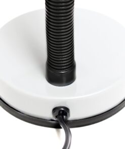 Simple Designs LD1003-WHT Basic Metal Flexible Hose Neck Desk Lamp, White 6.1 x 4.9 x 13.85 1 27 71AWc9 go8L