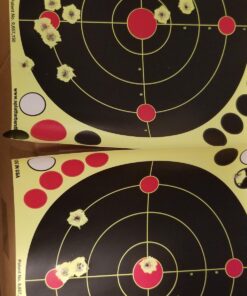Splatterburst Targets - 8 inch Stick & Splatter Self Adhesive Shooting Targets - Gun - Rifle - Pistol - Airsoft - BB Gun - Pellet Gun - Air Rifle - Made in USA 100 pack 35 71AXBhRJVeL 1