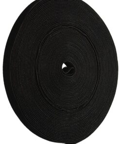 iMBAPrice Cable Fastening Tape - 0.75 inch Single Wrap Hook & Loop (75 feet) 25 Yards/Roll - Black 74.9 Foot (Pack of 1)