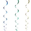 amscan Football Value Pack Foil Swirl Party Decorations