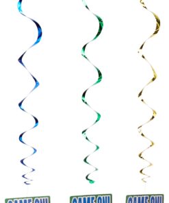 amscan Football Value Pack Foil Swirl Party Decorations