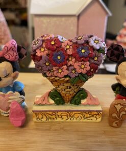 Jim Shore Heartwood Creek Mini Flower Heart Bouquet Stone Resin Figurine, 3” 5 71AXSmGFNqL