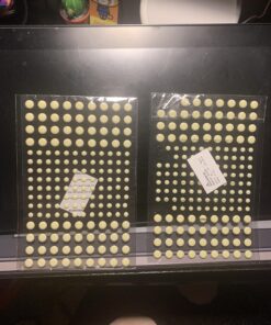 DUOFIRE 3D Domed Glow in The Dark Dots Wall or Ceiling Stickers, Glowing Ultra Bright Dots of 336Pcs,Perfect for Kids Bedding Room or Birthday Gift,Beautiful Wall Decals and Ceiling Decors 3D Domed Dots * 2 sheets Green 33 71AXd7WyHLL