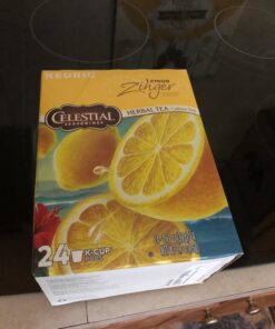 Celestial Seasonings Lemon Zinger Herbal Tea, Single-Serve Keurig K-Cup Pods, 24 Count 24 Count (Pack of 1) 27 71AXmBup5zL