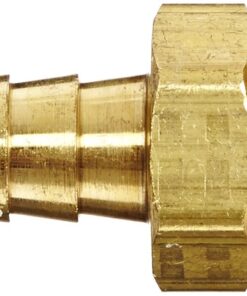 Alternative view of Anderson Metals 57001 Brass Hose Fitting, Adapter, 3/8" Barb x 3/8" NPT Male Pipe 3/8" Hose ID x 3/8" NPT Male