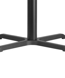 Flash Furniture 30'' x 30'' Restaurant Table X-Base with 3'' Dia. Table Height Column Black 12 71AYqtDDv L