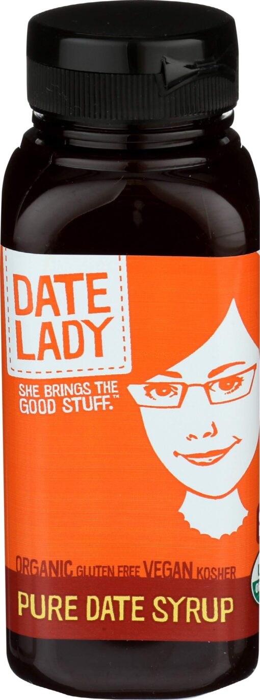 Date Lady Organic Date Syrup 12 Ounce Squeeze Bottle | Vegan, Paleo, Gluten-free & Kosher 12 Ounce Squeeze Bottle (Pack of 1)