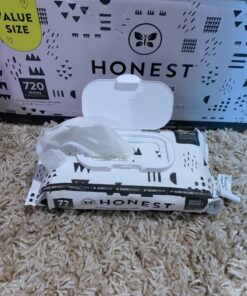 The Honest Company Clean Conscious Wipes | 99% Water, Compostable, Plant-Based, Baby Wipes | Hypoallergenic, EWG Verified | Pattern Play, 720 Count 72 Count (Pack of 10) 39 71AZFpPj5L