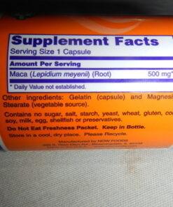 NOW Supplements, Maca (Lepidium meyenii) 500 mg, For Men and Women, Reproductive Health*, 100 Veg Capsules 100 Count (Pack of 1) 24 71AZPdHvHjL