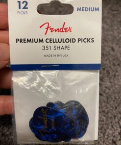 Fender Moto Style Guitar Picks, 12 Pack - Blue Medium Blue Moto 17 71AZvcs fL