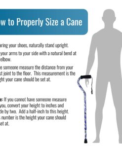 Briggs Offset Foam Grip, Offset Cane, Purple Flowers 16 71AaCAppEeS