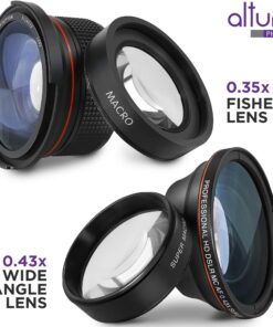 58mm Altura Photo Professional Accessory Kit for Canon EOS Rebel T8i T7i T7 T6i T6 SL3 DSLR – Wide Angle & Fisheye Lens, Filter Kit (Macro Close-Up Set, UV, CPL, ND4) & More Accessories Standard Packaging 18 71AaaG8qjuL