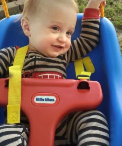 Little Tikes Snug 'n Secure Blue Swing with Adjustable Straps, 2-in-1 for Baby and Toddlers Ages 9 Months - 4 Years 20 71AbGVvAFuL