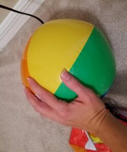 12-Pack Rainbow Inflatable Beach Balls Bulk for Kids & Adults I Inflatable Pool Party Favors Swimming Pool Toys I Kids Beach Toys for Beach Games I Kids Summer Toys Water Balls I Toddler Pool Toys Set 38 71AbJEKZhL 1