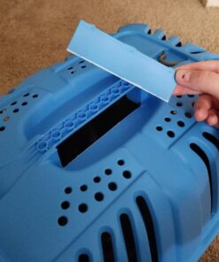 MidWest Homes for Pets Pet Carrier: Hard-Sided Dog /Cat Carrier, Small Animal Carrier in Blue, Dims 17.91 L x 11.5 W x 12 H for Tiny Dog Breeds, Perfect Dog Kennel Travel Carrier for Quick Trips 19-Inch "Toy" Dog Breeds 47 71AbdJir4jL