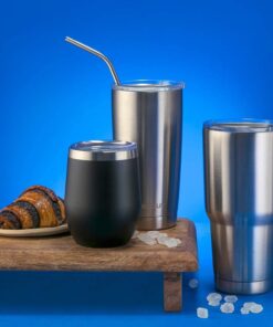 CHILLOUT LIFE 30 oz Stainless Steel Tumbler with Lid - Double Wall Vacuum Insulated Large Travel Coffee Mug with Splash Proof Lid and Straw for Hot & Cold Drinks 30oz (pack of 1) 25 71AcparF5vL