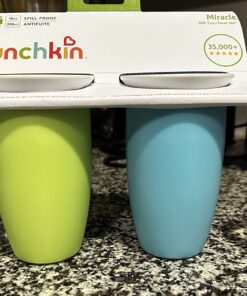 Munchkin® Miracle® 360 Toddler Sippy Cup, Spill Proof, 10 Ounce, 2 Pack, Green/Blue Blue/Green 42 71AdJrawVoL
