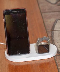 Belkin 3-In-1 Wireless Charging Station - Fast Wireless Charging For Apple Iphone 14, Iphone 13 & Iphone 12 Series & Apple Watch (All Series) - With Additional USB A Port For Multiple Devices (White) White Charging Dock 43 71AeYi2VSPL