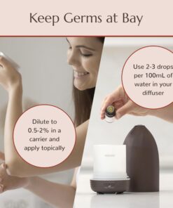 Plant Therapy Germ Fighter Essential Oil Blend 100% Pure, Undiluted, Natural Aromatherapy, Therapeutic Grade 10 mL (⅓ oz) 0.33 Fl Oz 15 71AfS4VM6KL