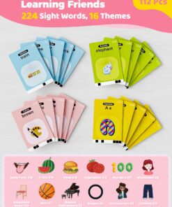 KOKODI Toddler Toys for Girls 2 3 4 5 Year Old, Learning Talking Flash Cards Toys for Autistic Toddlers, Educational Pocket Sensory Gifts for Kids, Autism Toys with 224 Sight Words, Montessori Toys 224 Words Pink 8 71AfaeJCojL