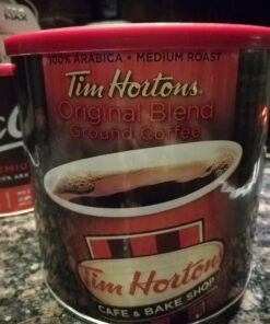 Tim Hortons Original Blend, Medium Roast Ground Coffee, Canada’s Favorite Coffee, Made with 100% Arabica Beans, 32.8 Ounce Canister 2.05 Pound (Pack of 1) 34 71AgL9W9iL