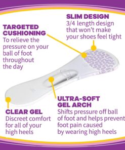 Dr. Scholl's Stylish Step High Heel Relief Insoles Size 6 - 10, Purple, 1 Pair - 1 Pair (Pack of 2) 13 71AgxP0EbUL