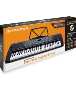 Hamzer 61-Key Portable Electronic Keyboard Piano with Stand, Stool, Headphones, Microphone & Sticker Sheet 41 71Ah0Pg2VBL
