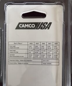 Camco Automatic Temperature and Pressure Relief Valve with Extension Probe and Lever | Features an All Brass Body with a Stainless Steel Pressure Spring | (10473) 16 71Ah1HFCCFL