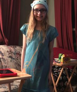 CozyPhones Kids Headphones, Headband Earphones for Children, Baby, & Toddlers 1-3. Stretchy & Comfy for Home, Plane & Car Travel Accessories - Mystic Unicorn Blue 38 71Ah63 E3jL