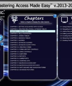 Alternative view of TEACHUCOMP Video Training Tutorial for Microsoft Access 2013 DVD-ROM Course and PDF Manual