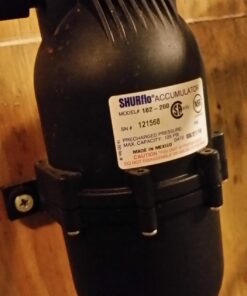 SHURflo 182-200 Pre-Pressurized Accumulator Tank,Black, 9.1" x 4.8" x 3.8" 28 71AjIORYnL