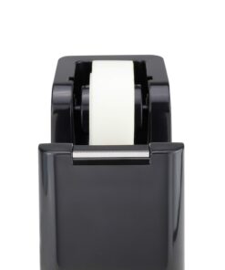 Alternative view of ABEL SimpleWork Desktop Tape Dispenser, Black, 1 in Core, Non-Skid Weighted Base, Tape Cutter for Office, Home, School, and Crafts