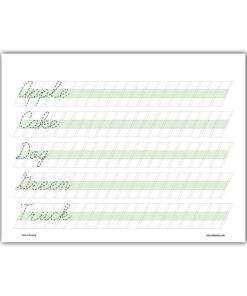 Channie’s Easy Peasy Cursive Handwriting Workbook for Kids, Tracing & Cursive Writing Practice Book, 80 Pages Front & Back, 40 Sheets, Grades 1st – 3rd, Size 8.5” x 11” 19 71AkSCtmSfL