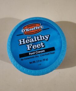 O'Keeffe's for Healthy Feet Foot Cream, Guaranteed Relief for Extremely Dry, Cracked Feet, Instantly Boosts Moisture Levels, 3.2 Ounce Jar, (Pack of 1) 3.2 Ounce (Pack of 1) 35 71AkUQ8SORL