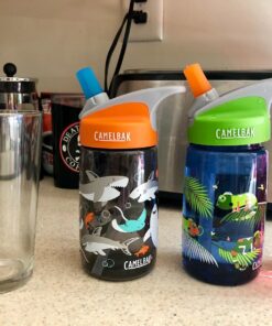 CamelBak Eddy Kids Water Bottle Kids Big Bite Valve - Spill Proof - Water Bottle for Kids - BPA-Free Water Bottle Meow 16 71AkcimCBmL