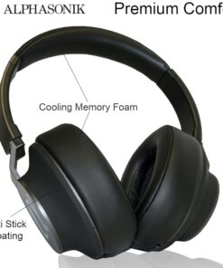 Alphasonik V50BT Bluetooth Headphones for Those Looking for a Pair of Wireless Headphones with Excellent Sound Quality. Bluetooth 5.0 connectivity and up to 30 Hours of Playtime on a Single Charge. 31 71AkqKmUnbL