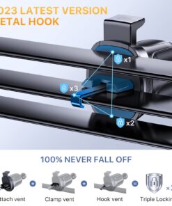 Alternative view of LOTUNY Car Vent Phone Mount for Car, [100% Never Fall] Upgraded Air Cell Phone Holder Car Fit for iPhone 14 13 12 Pro Max, Samsung Galaxy S22 All Phones Purple