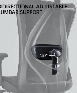 SIHOO M57 Ergonomic Office Chair with 3 Way Armrests Lumbar Support and Adjustable Headrest High Back Tilt Function Black 28 71Al2wDS73L