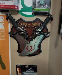 Armory Replicas Twin Blade Kratos Sword Set - Real Metal Blades of Chaos Replica with Display Plaque - Perfect for War Sword and Kratos Fans 25 71Al5lUgc5L