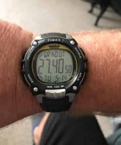 Timex Men's TW5M03400 Ironman Classic 100 Full-Size Black/Yellow 36 71Al6KwlyEL