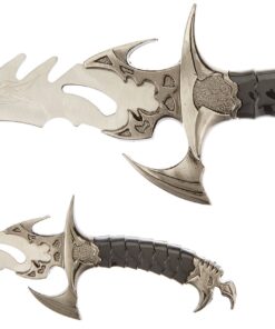 Ace Martial Arts Supply Draco Twin Fantasy Dagger Set, Silver Twin Draco 21 71AlnHJGY0L
