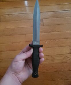 MTECH USA MT-20-77GY Double-Edged Fixed Blade Knife with Black Handle, Grey, 11.25-Inch 29 71AmGgl8QpL