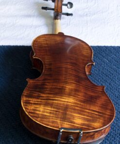 Mendini By Cecilio Violin - MV500+92D - Size 4/4 (Full Size), Black Solid Wood - Flamed, 1-Piece Violins w/Case, Tuner, Shoulder Rest, Bow, Rosin, Bridge & Strings - Adult, Kids Size: 4/4 (Full Size) 71 71AnEhKEqnL