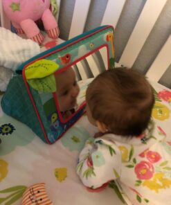 Bright Starts Sit and See Safari Floor Mirror Tummy Time Activity Toy, Ages Newborn + Multi Color 43 71Anp7DOkAL