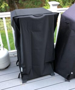 Unicook 40 Inch Smoker Cover for Masterbuilt, Electric Smoker Cover Heavy Duty Waterproof, Square Vertical Smoker Grill Cover Fade and UV Resistant, 23" W x 17" D x 39" H, Black 23”W x 17”D x 39”H 56 71AokdbxVAL