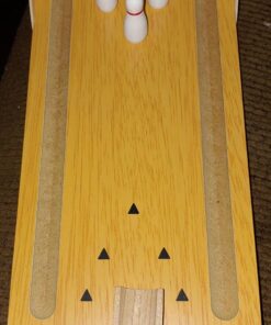 Table Top Mini Bowling Game Set-Tabletop Wooden Board Mini Arcade Desktop Tiny Bowling Shooting Alley Office Desk Stress Relief Gadgets Small Finger Toys Fun Gag Gifts for MenWomen Kids Teens Boys 21 71Aoym6 VgL