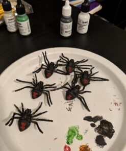 Monster Mini Action Figure Playset- 100 Horror Toy Miniatures w 13 Unique Sculpts - Dracula, Frankenstein, Giant Spiders and More- XL 1/32nd Scale Halloween Character Accessories 33 71AqI6dI5cL